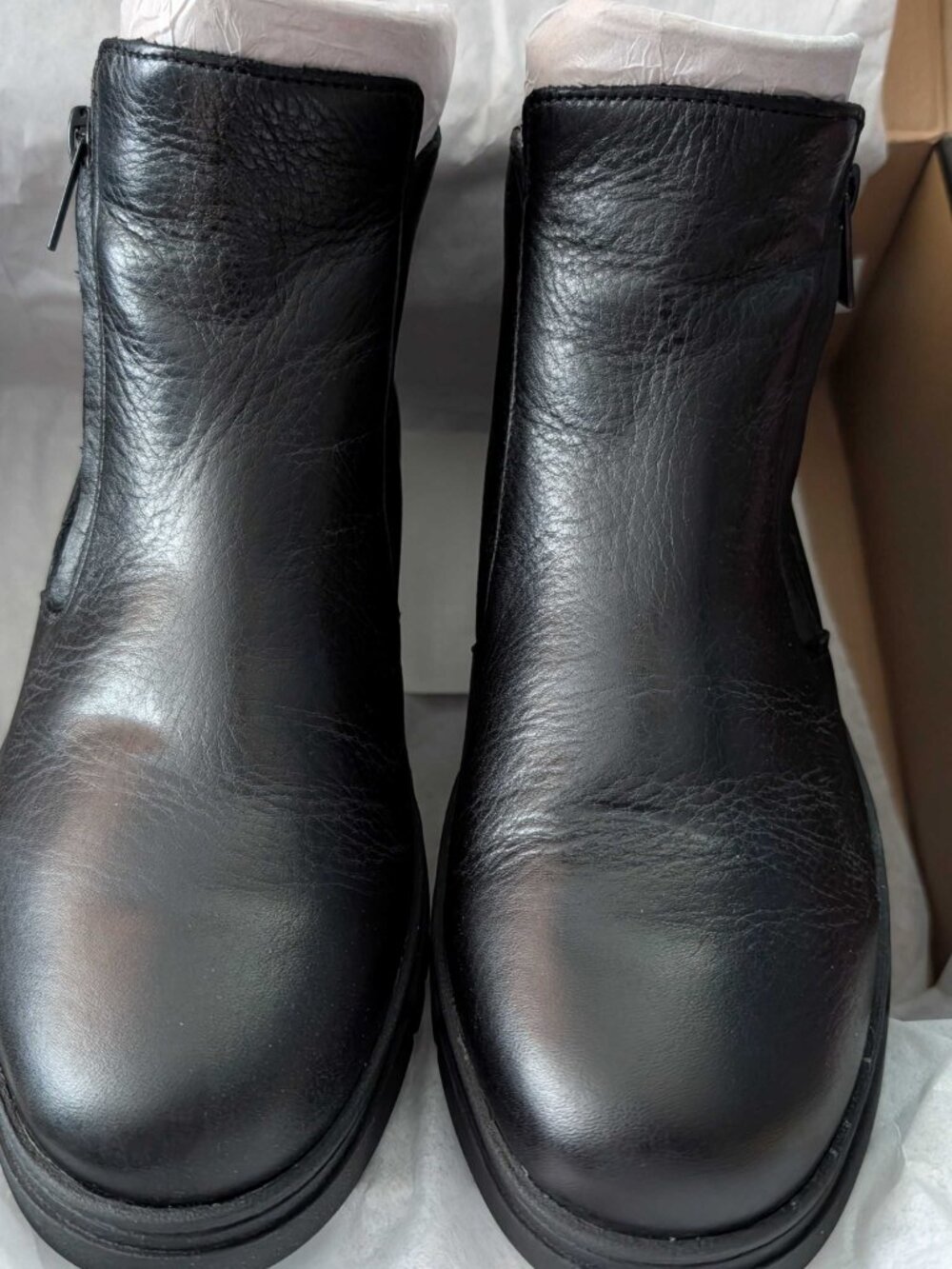 Vionic Uptown Wedge Ankle Booties Black Leather Comfort Shoes Women’s 8 - Picture 9 of 13